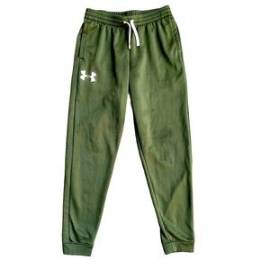 Under Armour Boys Green Sweatpants EUC Youth L